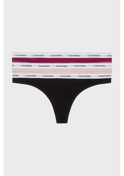 Streç Pamuklu 3 Pack Tanga Külot 000QD5209ENP6 Bayan Külot 000QD5209E Np6 indirimleri