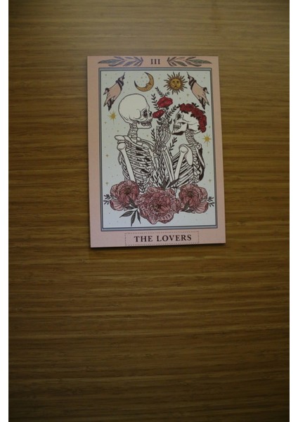 The Lovers Skull Mini Ahşap Yapışkan Poster 16X23CM