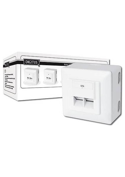 DN-9006-B5-N Sıva Üstü 2li Cat6 Priz