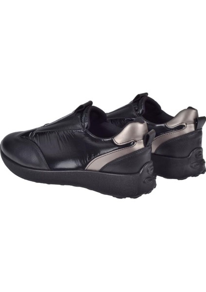Lastikli Kadın Spor Ayakkabı Sneaker EN-7539 Siyah