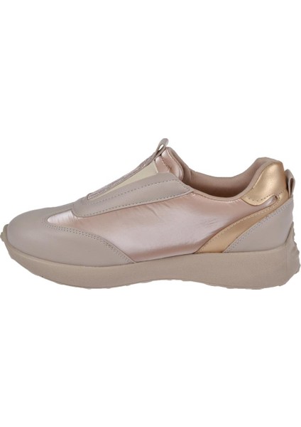 Lastikli Kadın Spor Ayakkabı Sneaker EN-7539 Bej
