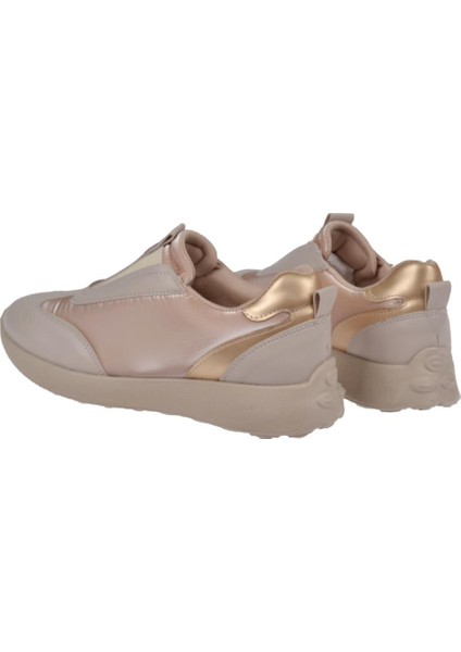 Lastikli Kadın Spor Ayakkabı Sneaker EN-7539 Bej