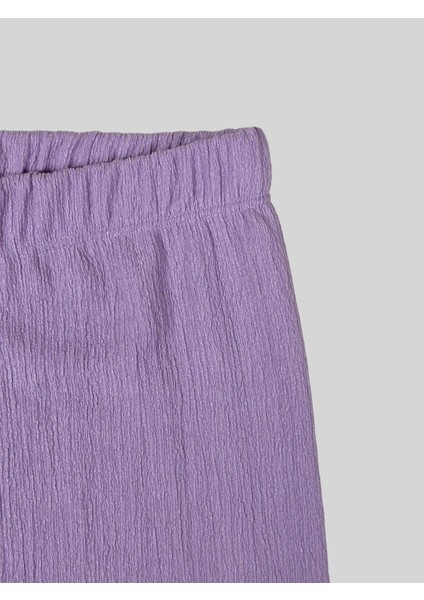 Lila Bürümcük Bol Paça Pantolon 2062-6