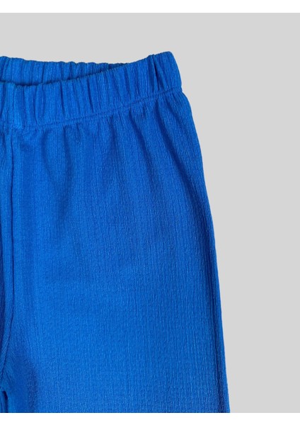 Mavi Bürümcük Bol Paça Pantolon 2062-2