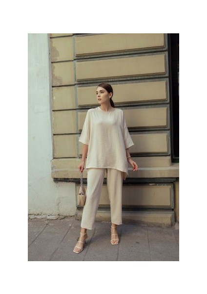 Keten Viskon Comfort İkili Takım 38 - Bej fiyatları