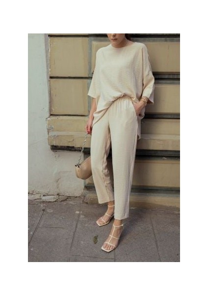 Keten Viskon Comfort İkili Takım 38 - Bej indirimleri