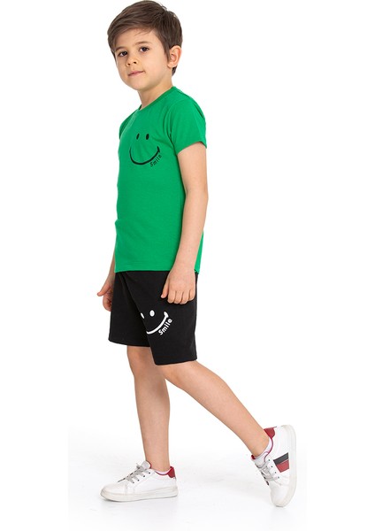 Yeşil Smile Baskılı 2-8 Yaş Takım 2015-5 modelleri