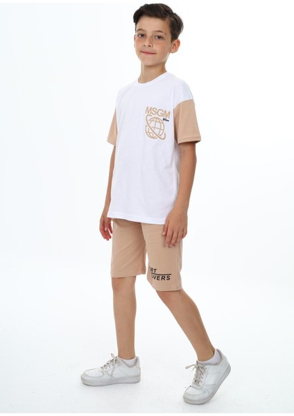 Erkek Çocuk Msgm Baskılı Şortlu Takım