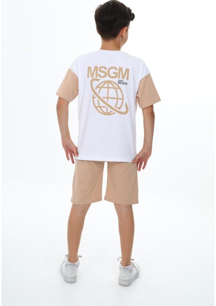 Erkek Çocuk Msgm Baskılı Şortlu Takım