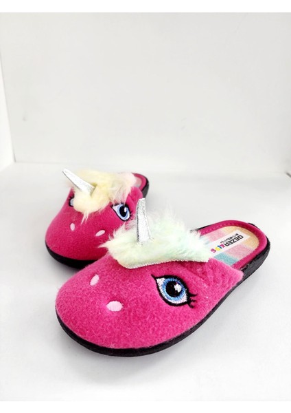 Çocuk Unicorn Figürlü Ev Içi Terlik