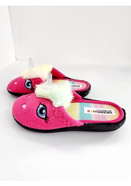 Çocuk Unicorn Figürlü Ev Içi Terlik modelleri