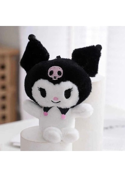 Kawaii Sanrio Kuromi Peluş Anahtarlık Çanta Süsü Mini Oyuncak