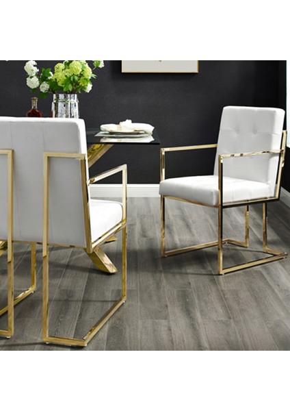 Beyaz Dekoratif Sandalye