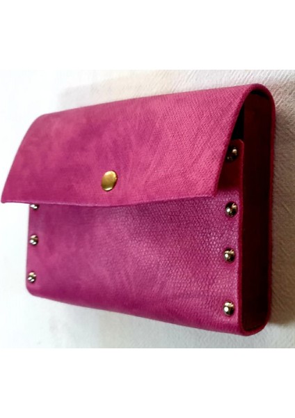 Deri Para Cüzdanı 10 x 14 cm El Yapımı Çif Kat Deri