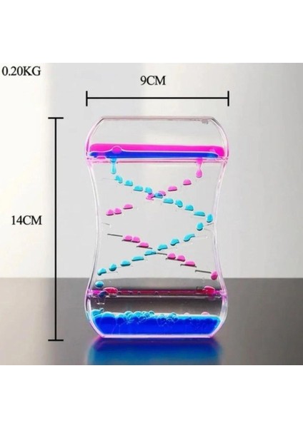 Hediyelik Sıvı Kum Saati Masa Dekoru 1 Adet