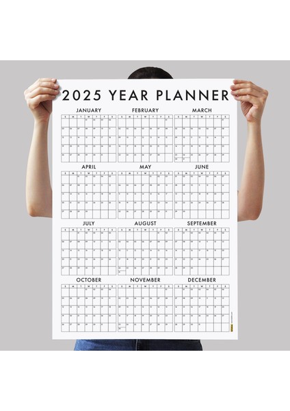 Amerikan Standardı 2025 Yıllık Planlayıcı Duvar Takvimi fiyatları