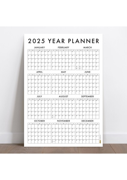 Amerikan Standardı 2025 Yıllık Planlayıcı Duvar Takvimi fırsatları