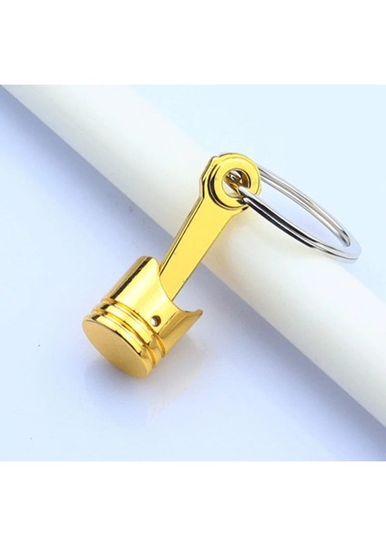 Oto Piston Tasarımlı Anahtarlık - Gold