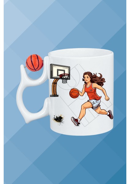 Basketboll Toplu Basket Sever Kupa Bardak Çay Kahve Fincanı Kadın Oyunculu-14