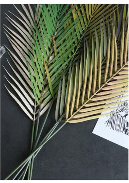 20 Adet Simülasyon Bitki Tek Şube Palmiye Yaprağı Gevşek Kuyruk Ayçiçeği Yaprağı Ev Düğün Oturma Odası Çiçekler ve Yapraklar (Yurt Dışından) indirimleri