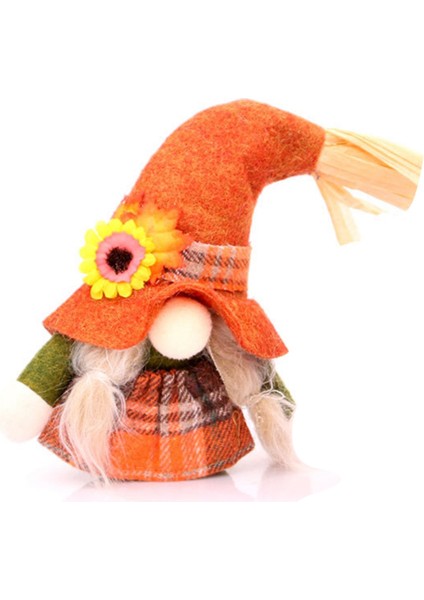 Sonbahar Gnome Sonbahar Gnome Kabak Ayçiçeği Isveç Cüce Sgiving Günü Hediyesi Sonbahar Bebek Pencere B (Yurt Dışından)