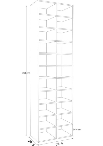 Aden Home Beyaz Ayakkabılık, Çok Amaçlı Dolap,  Mdf Ayakkabı Dolabı, Ayakkabılık Rafı