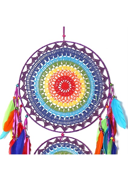 Hint Tarzı Üç Halkalı Dream Catcher Ev Dekorasyon Kolye Rüya Tuzağı Şenlikli Dekorasyon Kolye (Yurt Dışından) fiyatları