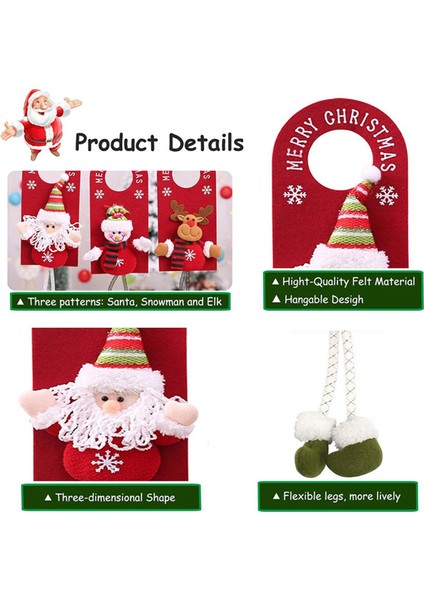 Kapı Asılı Noel Dekor Oyuncak Bebek Giysileri Raf Noel Süsleri Noel Kapı Süsleri Noel Ağacı Asılı Kolye (Yurt Dışından)
