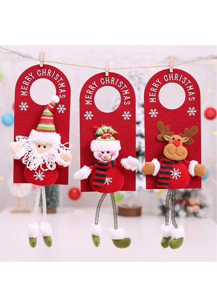 Kapı Asılı Noel Dekor Oyuncak Bebek Giysileri Raf Noel Süsleri Noel Kapı Süsleri Noel Ağacı Asılı Kolye (Yurt Dışından)