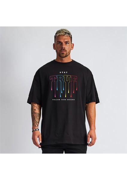 Unisex Pamuklu Oversize Tshirt Stay True