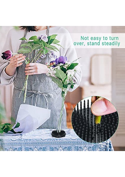 6 Parça Çiçek Kurbağası, 2.75 Inç Plastik Çiçek Iğneleri, 3 Mini Vantuzlu Düzenlemeler Için Çiçek Kurbağaları, Şeffaf (Yurt Dışından) fiyatları