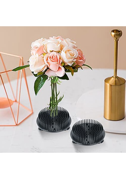 6 Parça Çiçek Kurbağası, 2.75 Inç Plastik Çiçek Iğneleri, 3 Mini Vantuzlu Düzenlemeler Için Çiçek Kurbağaları, Şeffaf (Yurt Dışından) modelleri