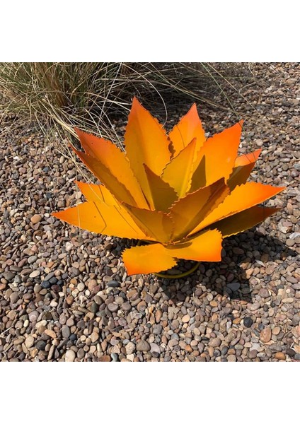 Rustik El Boyalı Metal Agav, Rustik Heykel, Dıy Agave Bitki Ev Dekor Agave Bahçe Süsleri Mor (Yurt Dışından) modelleri