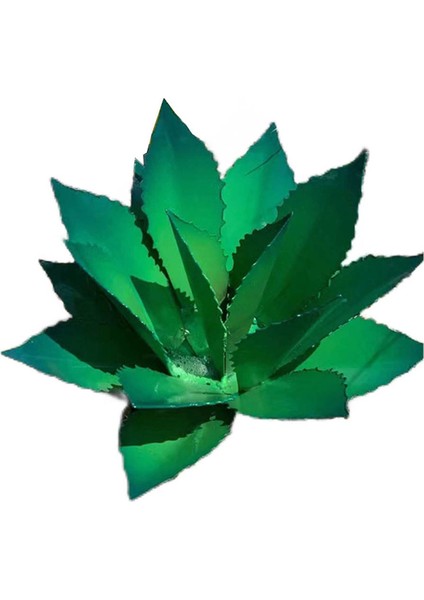 Rustik El Boyalı Metal Agav, Rustik Heykel, Dıy Agave Bitki Ev Dekor Agave Bahçe Süsleri Yeşil (Yurt Dışından)