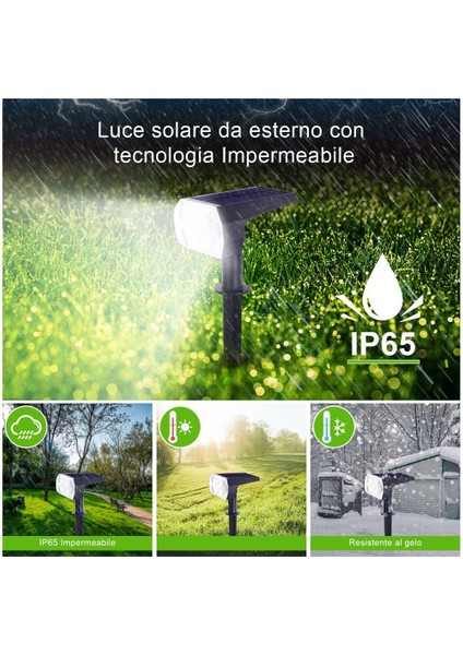 Güneş Enerjili Spot Dış Mekan, 2'si 1 Arada Peyzaj Işıkları 7 LED Güneş Enerjili IP65 Duvar Işığı Bahçe Yolu Sundurması Için (Yurt Dışından) modelleri