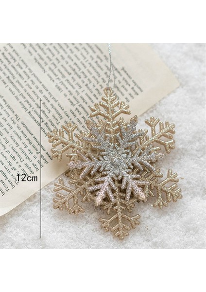 Noel Glitter Kolye Kar Tanesi Yıldız Çelenk Noel Ağacı Askı Süsleri Ev Noel Yeni Yıl Süslemeleri Hediyeler (Yurt Dışından)