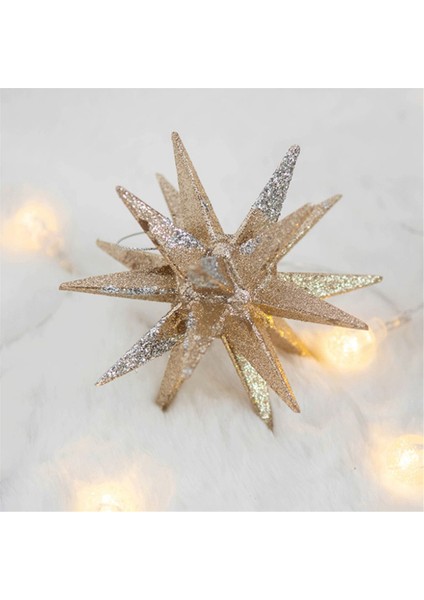Noel Glitter Kolye Kar Tanesi Yıldız Çelenk Noel Ağacı Askı Süsleri Ev Noel Yeni Yıl Süslemeleri Hediyeler (Yurt Dışından)