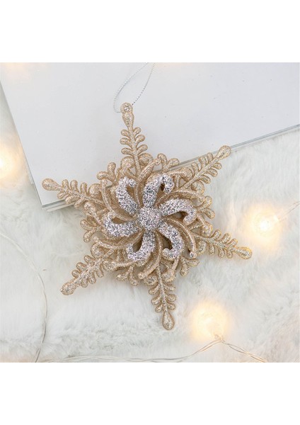 Noel Glitter Kolye Kar Tanesi Yıldız Çelenk Noel Ağacı Askı Süsleri Ev Noel Yeni Yıl Süslemeleri Hediyeler (Yurt Dışından)