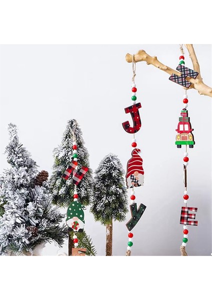Ağaç Için Gnomes Ahşap Asılı Dekor - Ahşap Noel Gnome Mektup Kolye Ahşap Araba El Sanatları Asılı Kolye Dekor (Yurt Dışından) fırsatları