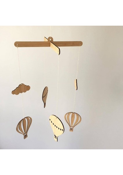 Ahşap Sıcak Hava Balonu Rüzgar Ahenge Asılı Duvar Süsleri Bebek Yatağı Çan Ins Iskandinav Tarzı Çocuk Odası Dekorasyon Kreş Fotoğraf Sahne (Yurt Dışından) indirimleri