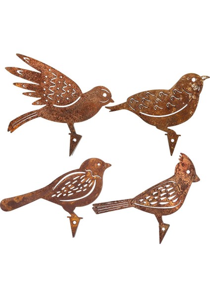 Metal Kuş Bahçe Çit Dekor Ağaçkakan Bahçecilik Ülke Robin Sanat Metal Bahçe Dekorasyonu Kuş Çelik (Yurt Dışından)