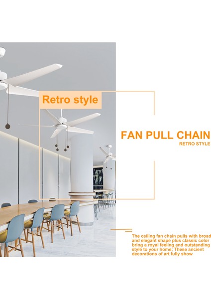 Tavan Vantilatörü Çekme Zinciri Seti, 4 Parça Ampul ve Fan Desenli Çekme Zinciri Uzatma Fanı Çekme Zinciri Kolye (Yurt Dışından) fırsatları