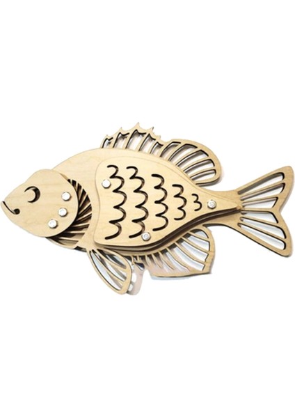 Ahşap Okyanus Balık Süsler Kapalı Retro Duvar Asılı Ahşap Oyma Hayvan Duvar Dekorasyon El Sanatları Günlük Renk (Yurt Dışından)
