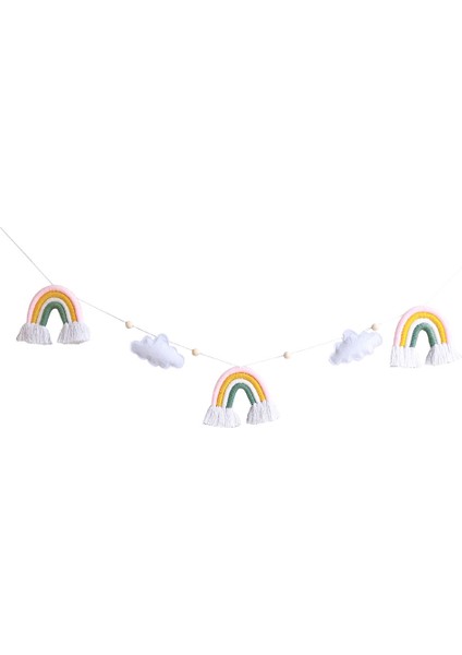 Parti Banner Çelenk Dize Duvar Askı Süsleri Bebek Yatağı Çocuk Odası Dekorasyon Kreş Dekor Fotoğraf Sahne B (Yurt Dışından)