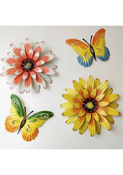 Metal Çiçek Duvar Sanatı Ilham Verici Duvar Dekoru Asılı Kapalı Açık Ev Yatak Odası Oturma Odası Ofis Bahçe B (Yurt Dışından) modelleri