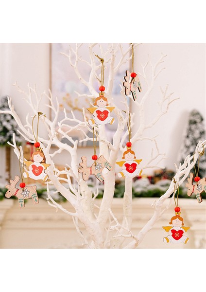 Melek Noel Süsleri, Melek -Santa- Süsler Noel Noel Ağacı Için Ahşap Süsler Asılı (Yurt Dışından) modelleri
