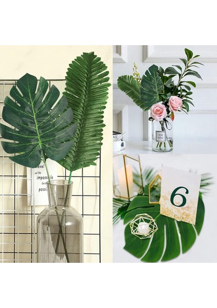 108 Paket Palmiye Yaprakları Yapay Tropikal Monstera-6 Tür Yapay Yeşil Palmiye Yaprağı Hawaii Luau Partisi Için Saplı (Yurt Dışından) fiyatları