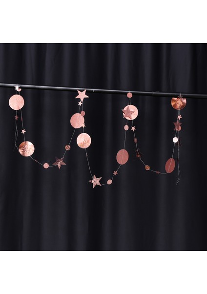Parti Dekorasyonu Için Daire Nokta Çelenk Çıtası Kiti Glitter Yansıtıcı Kağıt Asılı Bunting Banner (Yurt Dışından)