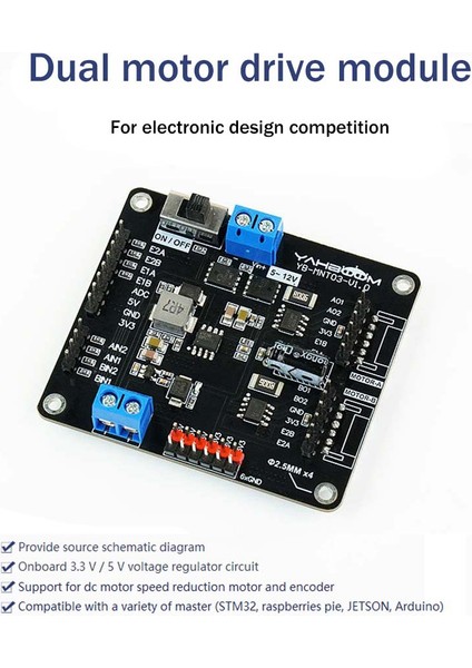 T8236 Çift Kanallı Dc Motor Sürücü Modülü 2 Kanallı Robot Araba Elektronik Tasarım Yarışması Özel Modül (Yurt Dışından)