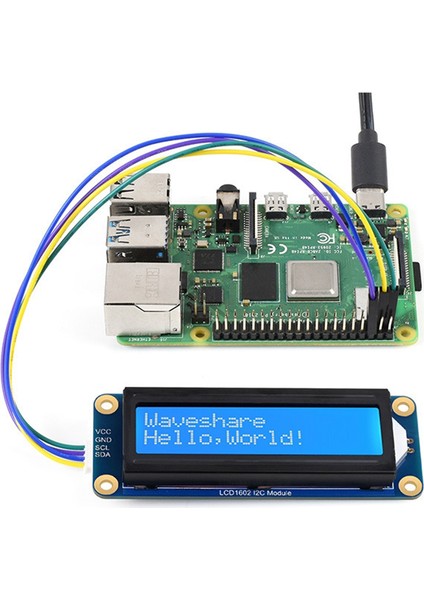 LCD1602 I2C LCD Ekran AIP31068 Raspberry/pi Pico/nano Için 3.3V/5V ile Uyumlu 32 Karakterli LCD Ekran (Yurt Dışından)